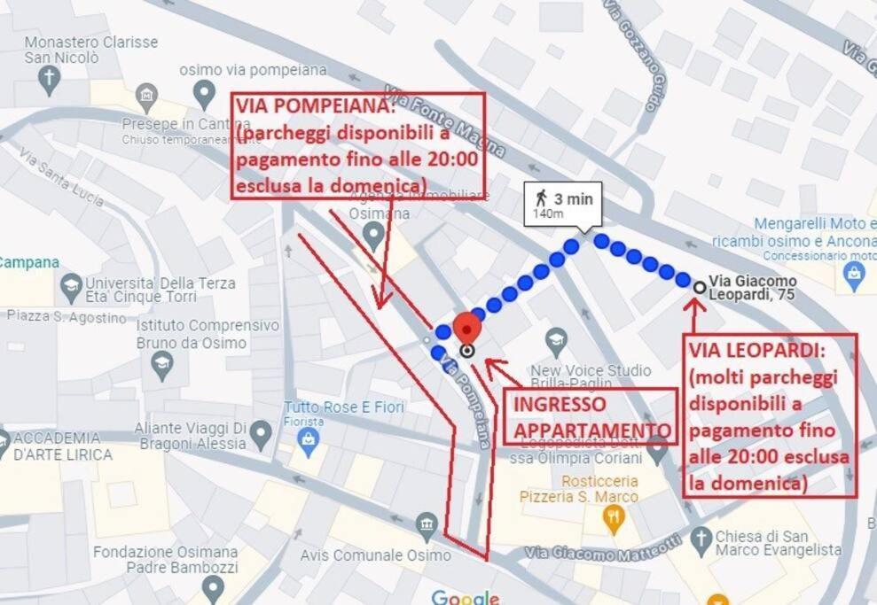Appartement Osimo Nel Cuore Del Centro, Free Wi-Fi E Netflix Extérieur photo